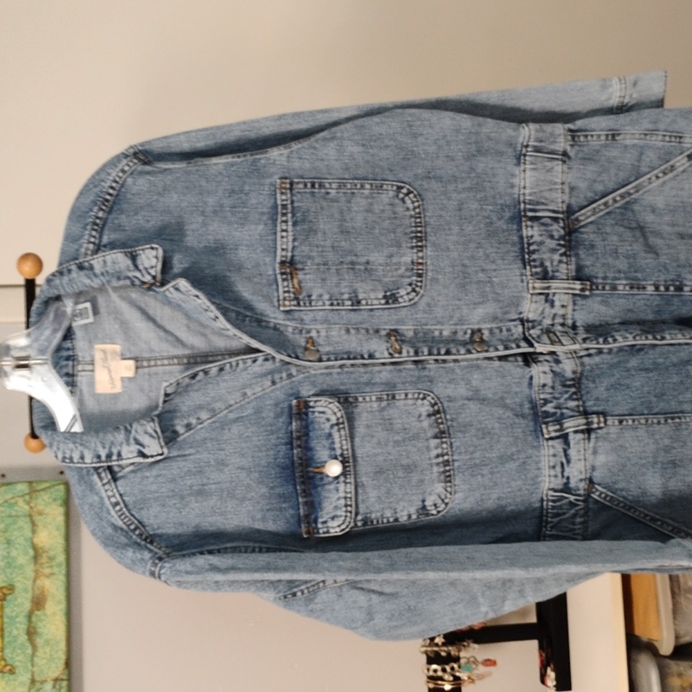 Universal Thread Long Sleeve Denim Jumpsuit Size 16R - Picture 1 of 1